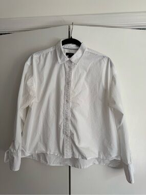J. Crew Cropped Button-Down Shirt - 12